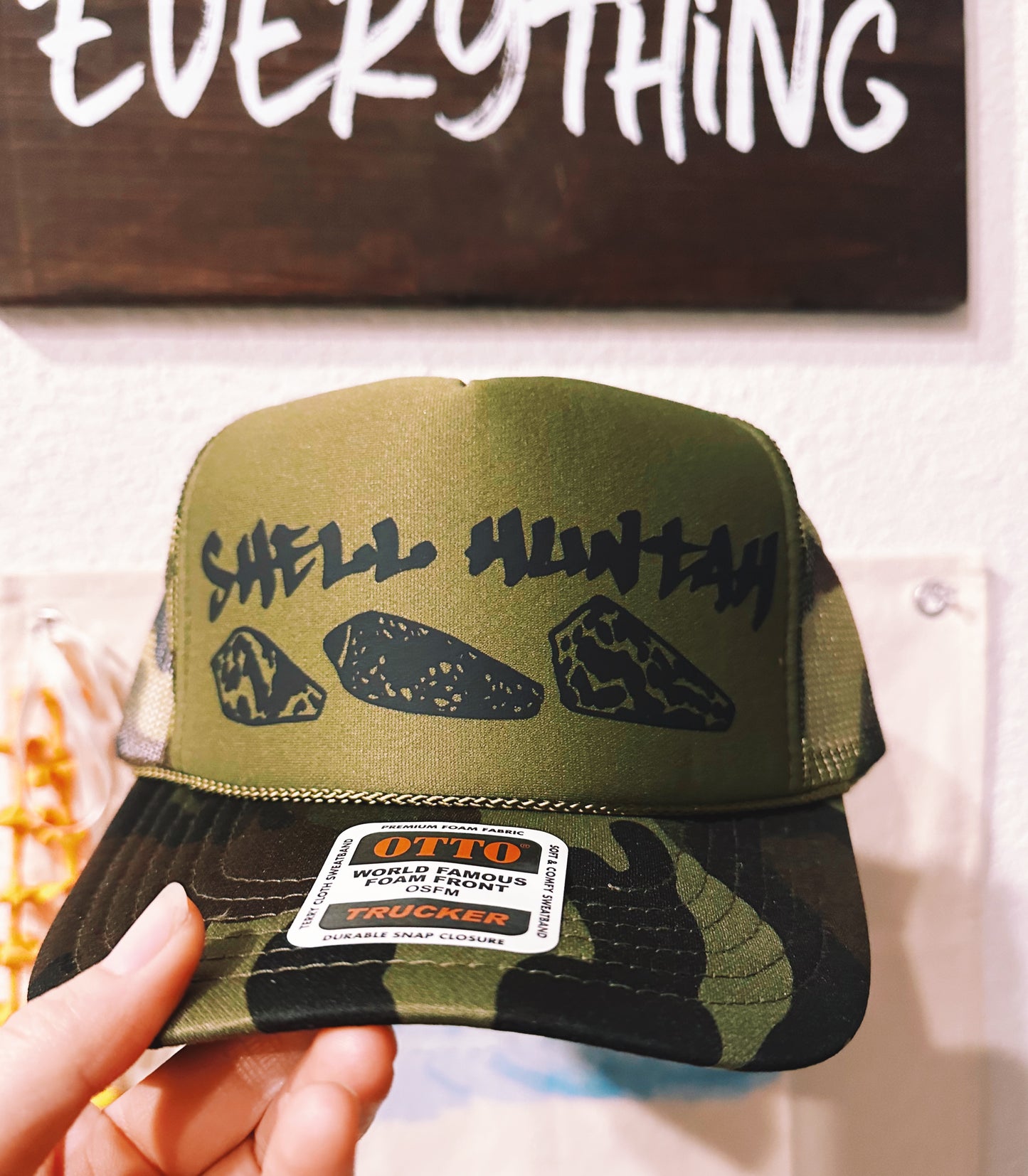 Shell Huntah Trucker 💚🖤