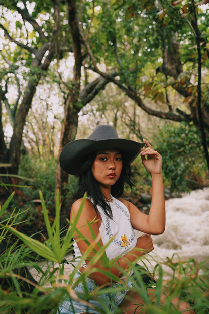 Kahili ginger lei tank