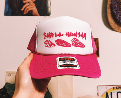 Shell Huntah Hot Pink/White